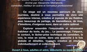 Stage Théâtre « Découverte, approfondissement »