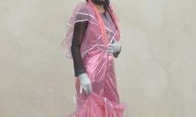 La ZoneRose - La Poupée Rose statue vivante