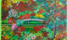 exposition peinture arborescent par Myriam Djaouk