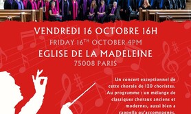 Grand Concert Gratuit à la Madeleine : 120 choristes américa