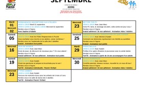 Programme d’activités septembre 2026 à l’Agora