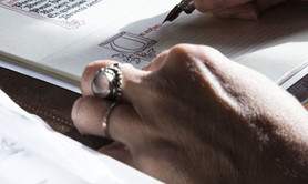 l'écritoire enlumine - cours calligraphie et enluminure - techniques médiévales