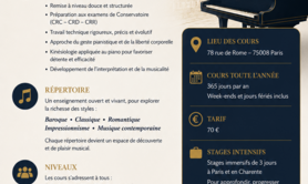 Guilmault Ludmilla  - Cours de Piano à Paris – L’Art du Son Absolu