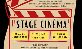Stage cinéma : Jeu face à une caméra : filmer, caster,...
