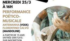 Printemps des poètes : performance poético-musicale