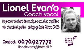 Coaching vocal Pédagogie Richard Cross avec Lionel Evan's 