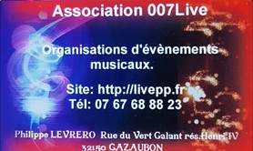 LivePP - Association loi 1901 Licence 1 Org.De Spectacles. Artistes