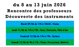 PORTES OUVERTES ECOLE DE MUSIQUE