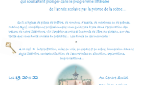 Stages théâtre vacances de Toussaint