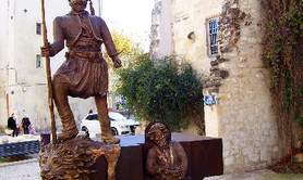 Statue de Tartarin et d'Alphonse Daudet