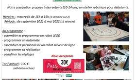 Techtic&Co - ATELIER ROBOTIQUE 2021/2022  - pour débutants & confirmés -