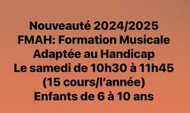 Armelle Vautrot - Cours annuel Formation Musicale Adaptée au Handicap (FMAH)