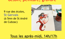 stages dessin, peinture et gravure jeunes et enfants 