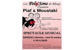 COMEDIE MUSICALE PIAF MOUSTAKI