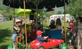 Manège écologique au festival des Montagn'Arts