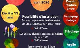Stages artistiques des vacances de printemps 2026 
