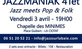 Concert JAZZ SUR LA BAIE avec JAZZMANIAK 4tet 