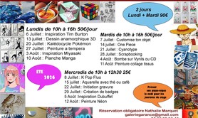 Stages arts visuels été 2026