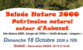 Balade PATRIMOINE NATUREL NATURA 2000 AUTOUR D’AUBAZAT