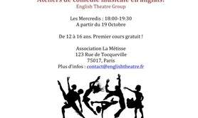 Cours d’ Anglais par la Comédie Musicale
