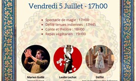 Made in India : théâtre, magie, défilé, repas indien