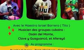 Stage de percussions et chants afro cubains : 2 et 3 juillet