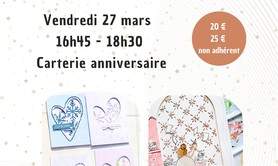 Atelier scrapbooking : carterie anniversaire