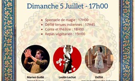 Made in India : théâtre, magie, défilé, repas indien