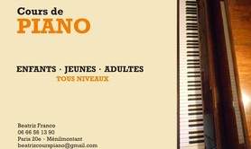 Beatriz Franco - COURS DE PIANO