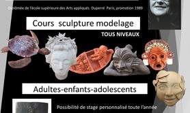 Sylvie Ménager - Cours de sculpture/modelage adultes adolescents enfants