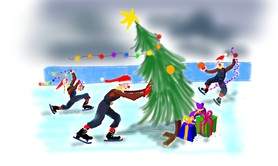 La compagnie des Tropes - Les Anges lurés (spectacle de noël sur glace)