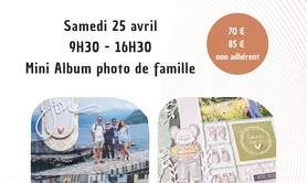 Journée scrapbooking : mini album photo de famille