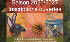 Atelier LE BOZAR Cysoing - Rentrée 2026, les inscriptions sont ouvertes.