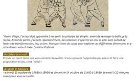 Stage de théâtre express : recevoir - réagir - agir