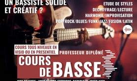 COURS DE BASSE -  Devenez un bassiste autonome, solide et créatif ?