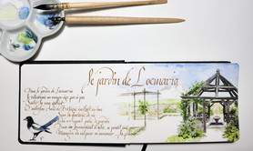 Stage double: croquis aquarellés et calligraphie