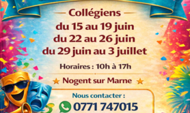 STAGES DE COMEDIE iMPROVISATIONS Collégiens lycéens