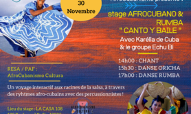 Stage Afrocubano & Rumba avec Karélia de Cuba