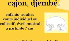 Lionel Bourillon - Cours de batterie, Djembé, cajon, handpan, Contrebasse.