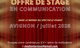 Stage en communication - Avignon / Juillet 2026 