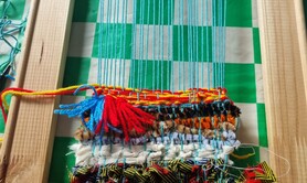 Atelier artistique : tissage sur cadre - Marina Vit