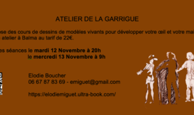 Atelier de la Garrigue - Cours de dessins de modèles vivants