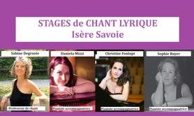 STAGE de CHANT LYRIQUE Aout, septembre 2026 Isère