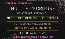 Nuit de l'écriture via le net  le 31 décembre2025