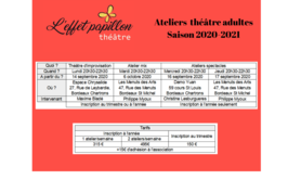 L'effet papillon théâtre - Ateliers théâtre adultes