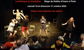 Stage improvisation théâtre week end octobre