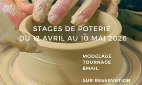 Cours de poterie vacance de février 