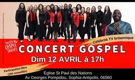 Concert Gospel 12 avril 2026 Sophia Antipolis