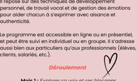 Mtavoix - Libère-toi avec ta voix ! Accompagnement 3 mois en ligne