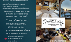 Atelier ponctuel eveil musical